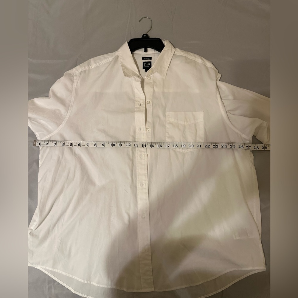 Men's‎ Gap Button-Down Shirt, Long-sleeved, Size Large White. NWOT - Picture 4 of 7
